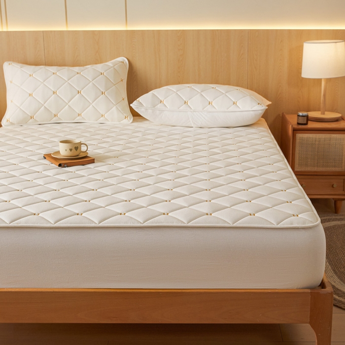 91家纺网 家纺一手货源 找家纺 （总）芬晴家纺 2025新款A类母婴全棉H水洗棉床笠