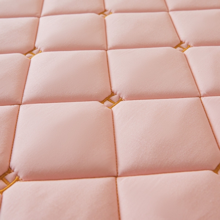 91家纺网 家纺一手货源 找家纺 芬晴家纺 2025新款A类母婴全棉H水洗棉床笠 H-嫩粉