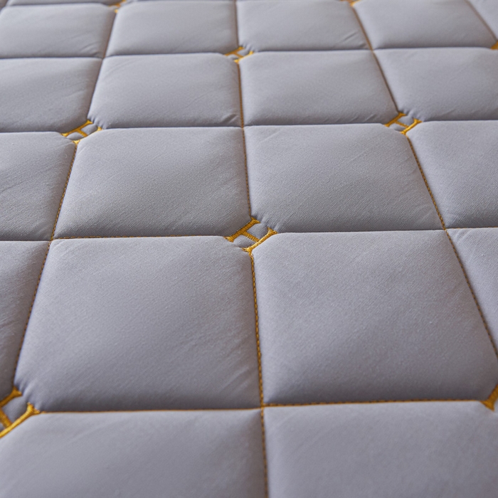 91家纺网 家纺一手货源 找家纺 芬晴家纺 2025新款A类母婴全棉H水洗棉床笠 H-浅灰