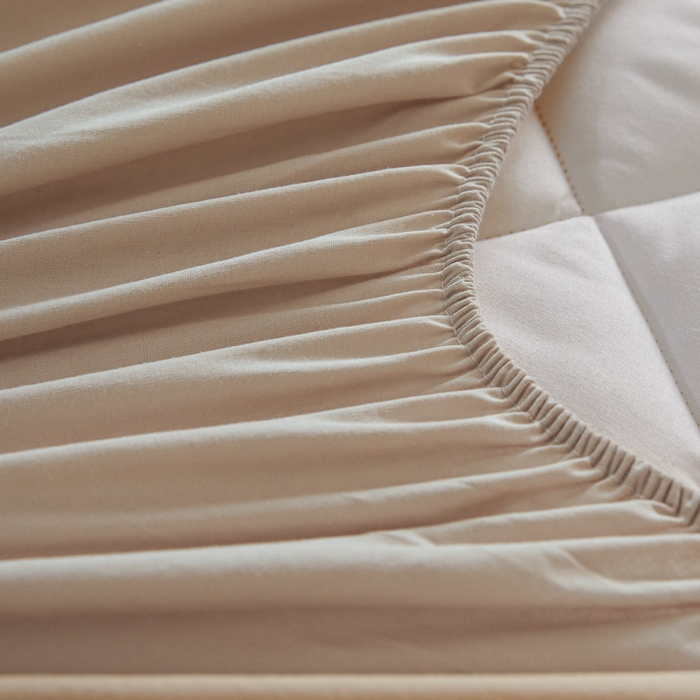 91家纺网 家纺一手货源 找家纺 芬晴家纺 2025新款A类母婴全棉H水洗棉床笠 H-浅卡