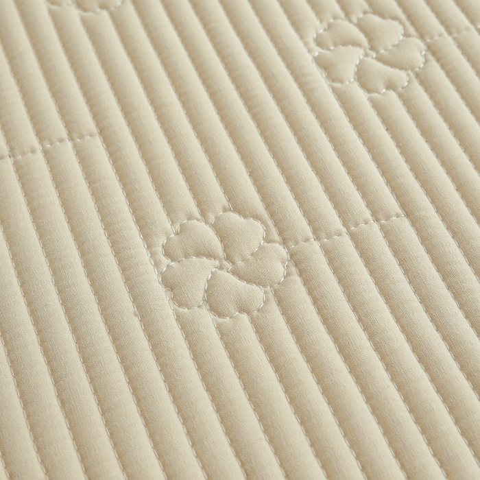 91家纺网 家纺一手货源 找家纺 芬晴家纺 2025新款A类全棉夹棉水洗棉大豆床笠-花梦 花梦-浅卡