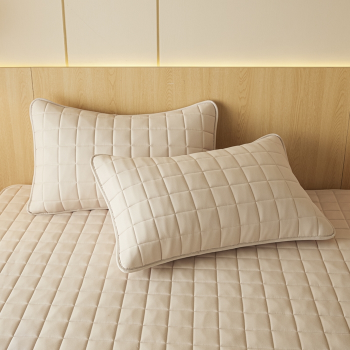 91家纺网 家纺一手货源 找家纺 芬晴家纺 2025新款A类母婴级防水床笠 A-卡其