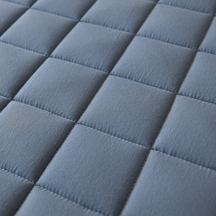 91家纺网 家纺一手货源 找家纺 芬晴家纺 2025新款A类母婴级防水床笠 A-雾蓝