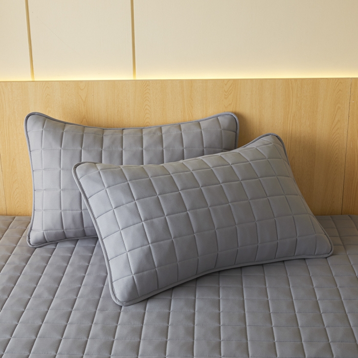 91家纺网 家纺一手货源 找家纺 芬晴家纺 2025新款A类母婴级防水床笠 A-星灰