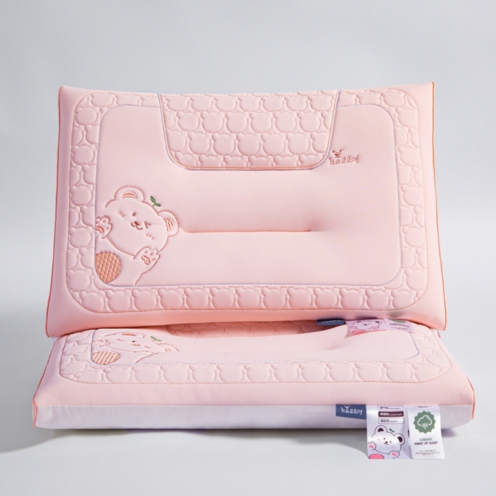 91家纺网 家纺一手货源 找家纺 （总）织布人 2025新款枕芯夏季凉感冰丝小熊乳胶枕头防出汗儿童学生成人亲子枕