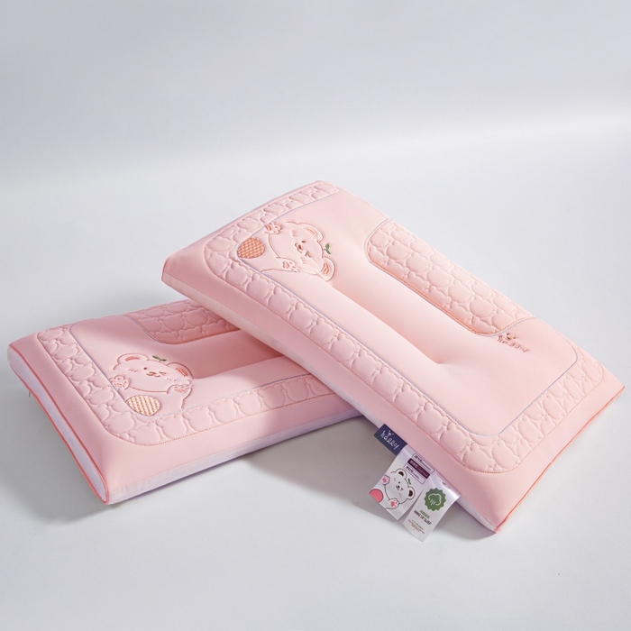 91家纺网 家纺一手货源 找家纺 （总）织布人 2025新款枕芯夏季凉感冰丝小熊乳胶枕头防出汗儿童学生成人亲子枕