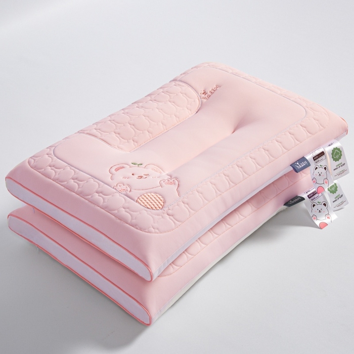 91家纺网 家纺一手货源 找家纺 （总）织布人 2025新款枕芯夏季凉感冰丝小熊乳胶枕头防出汗儿童学生成人亲子枕