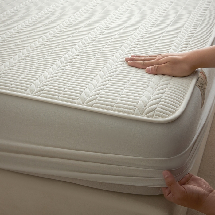 91家纺网 家纺一手货源 找家纺 （总）芬晴家纺 2025新款全棉水洗棉大豆床笠-芳华