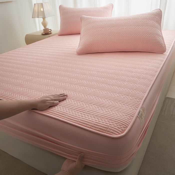 91家纺网 家纺一手货源 找家纺 （总）芬晴家纺 2025新款A类全棉夹棉大豆床笠-派对