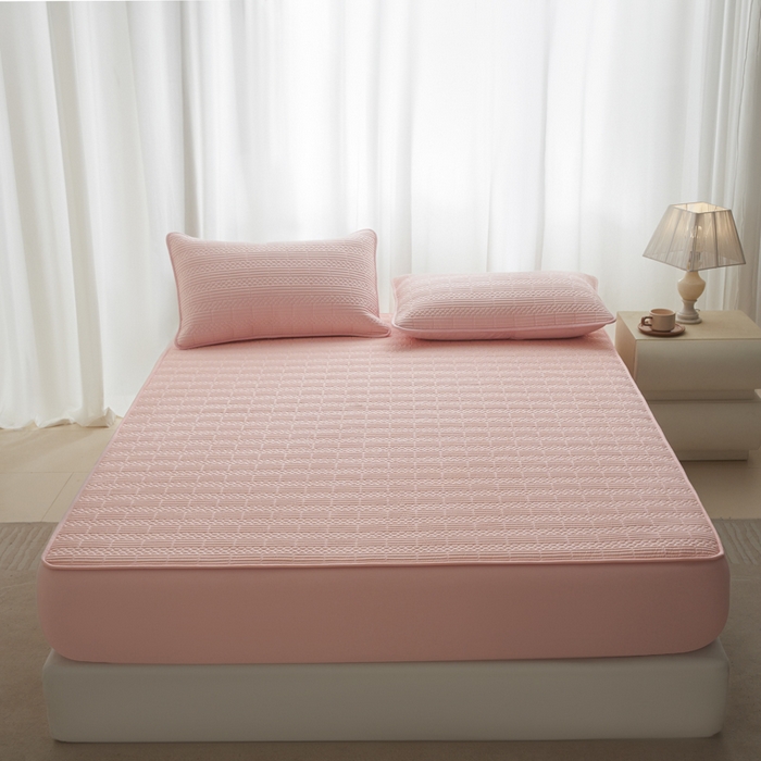 91家纺网 家纺一手货源 找家纺 （总）芬晴家纺 2025新款A类全棉夹棉大豆床笠-派对