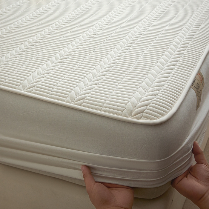 91家纺网 家纺一手货源 找家纺 芬晴家纺 2025新款全棉水洗棉大豆床笠-芳华 芳华-白