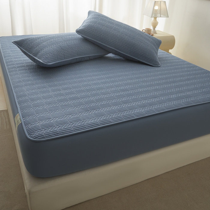 91家纺网 家纺一手货源 找家纺 （总）芬晴家纺 2025新款A类全棉夹棉大豆床笠-派对