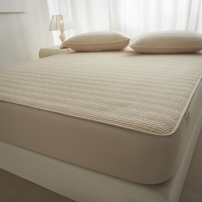 91家纺网 家纺一手货源 找家纺 芬晴家纺 2025新款A类全棉夹棉大豆床笠-派对 派对-浅卡