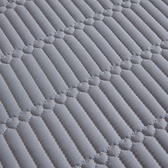 91家纺网 家纺一手货源 找家纺 芬晴家纺 2025新款A类全棉水洗棉夹棉床笠-甜心 甜心-浅灰