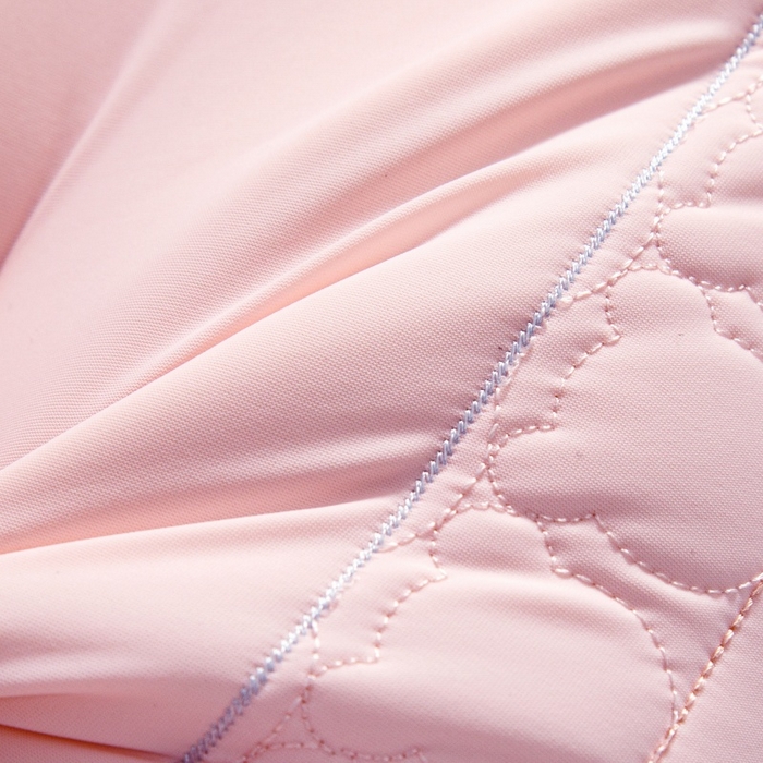 91家纺网 家纺一手货源 找家纺 织布人 2025新款枕芯夏季凉感冰丝小熊乳胶枕头防出汗儿童学生成人亲子枕 桃花粉_一只48*74cm【成人高枕】