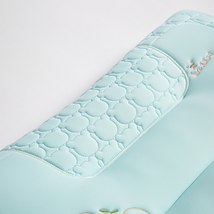 91家纺网 家纺一手货源 找家纺 织布人 2025新款枕芯夏季凉感冰丝小熊乳胶枕头防出汗儿童学生成人亲子枕 天空蓝_一只30x50cm【儿童枕】   