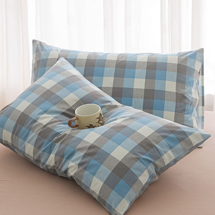 91家纺网 家纺一手货源 找家纺 （总）芬晴家纺 2025新款A类全棉色织防水枕套系列