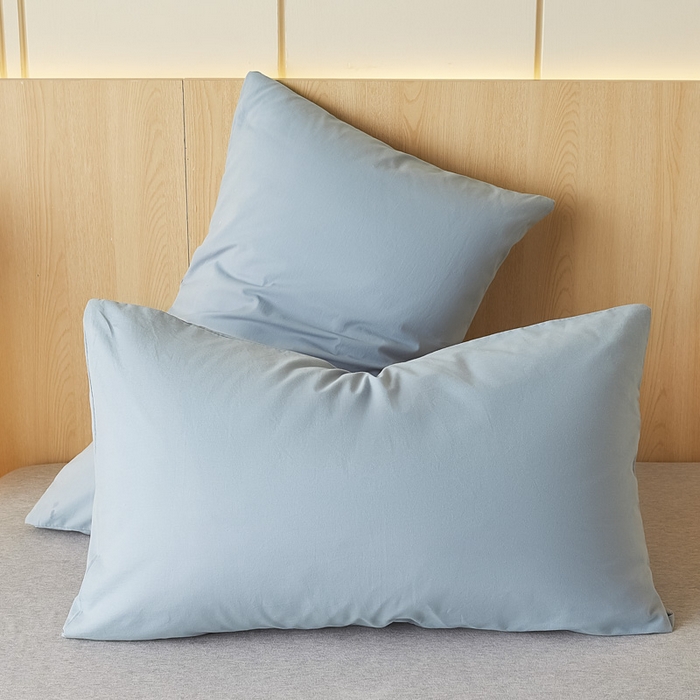 芬晴家纺 2025新款A类全棉色织防水枕套系列 防水-繁星蓝