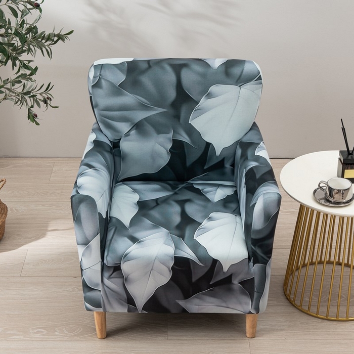 91家纺网 家纺一手货源 找家纺 兴妮雅家纺 2025新款单人小沙发套 轻盈叶语