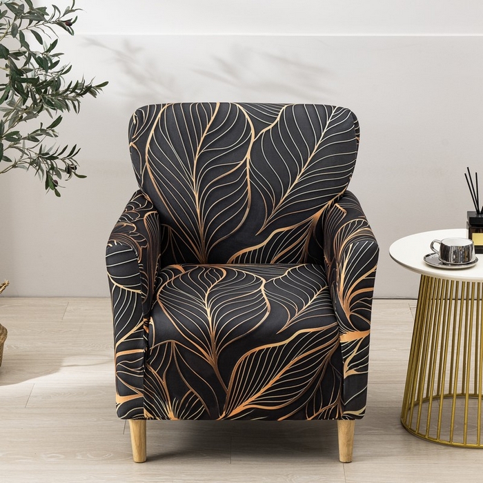 兴妮雅家纺 2025新款单人小沙发套 叶脉情深