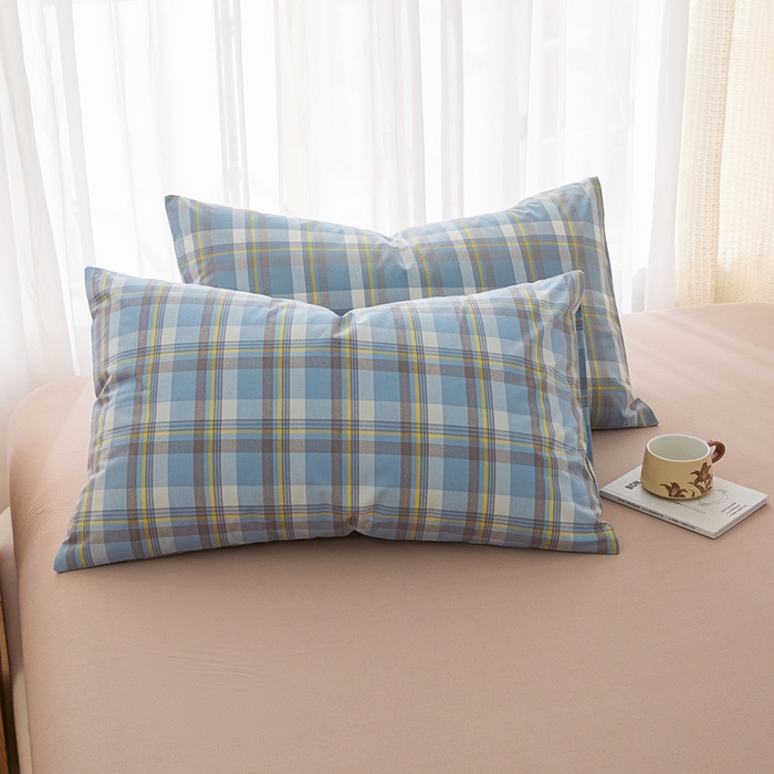 91家纺网 家纺一手货源 找家纺 芬晴家纺 2025新款A类全棉色织防水枕套系列 防水-简兮兰