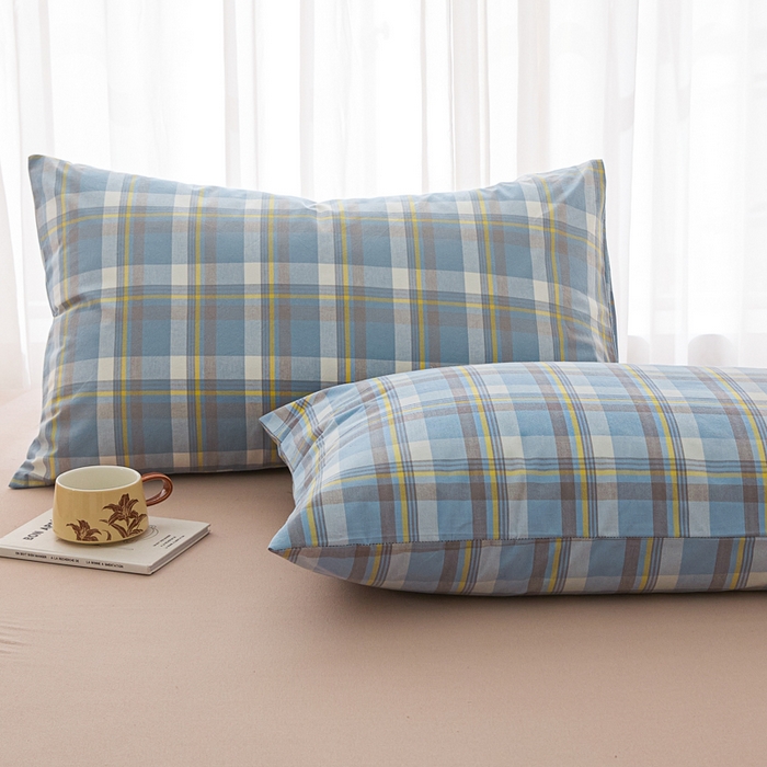 91家纺网 家纺一手货源 找家纺 芬晴家纺 2025新款A类全棉色织防水枕套系列 防水-简兮兰