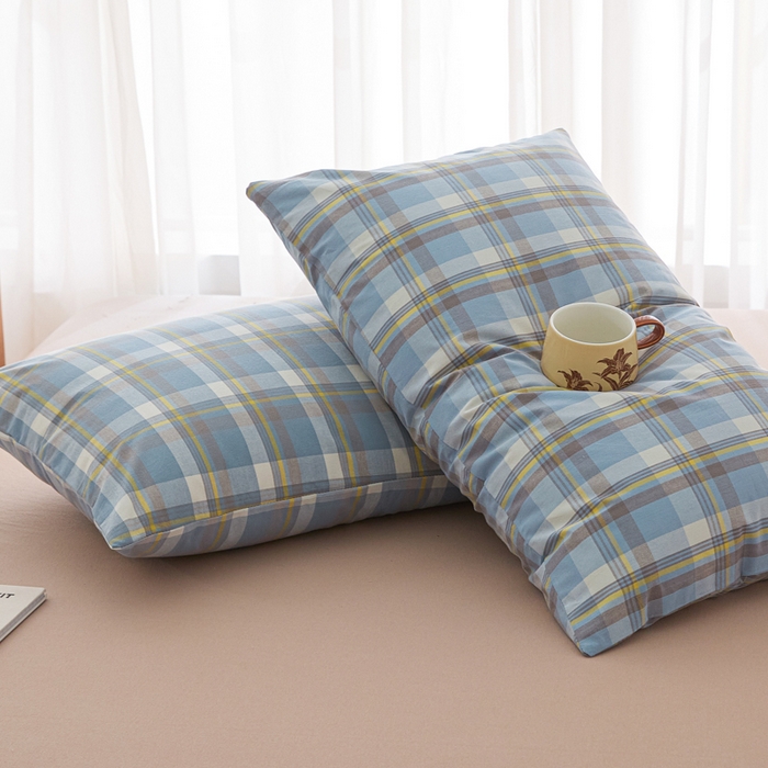 91家纺网 家纺一手货源 找家纺 芬晴家纺 2025新款A类全棉色织防水枕套系列 防水-简兮兰