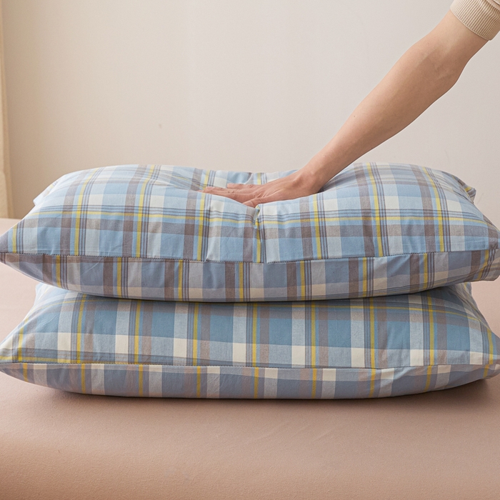 91家纺网 家纺一手货源 找家纺 芬晴家纺 2025新款A类全棉色织防水枕套系列 防水-简兮兰