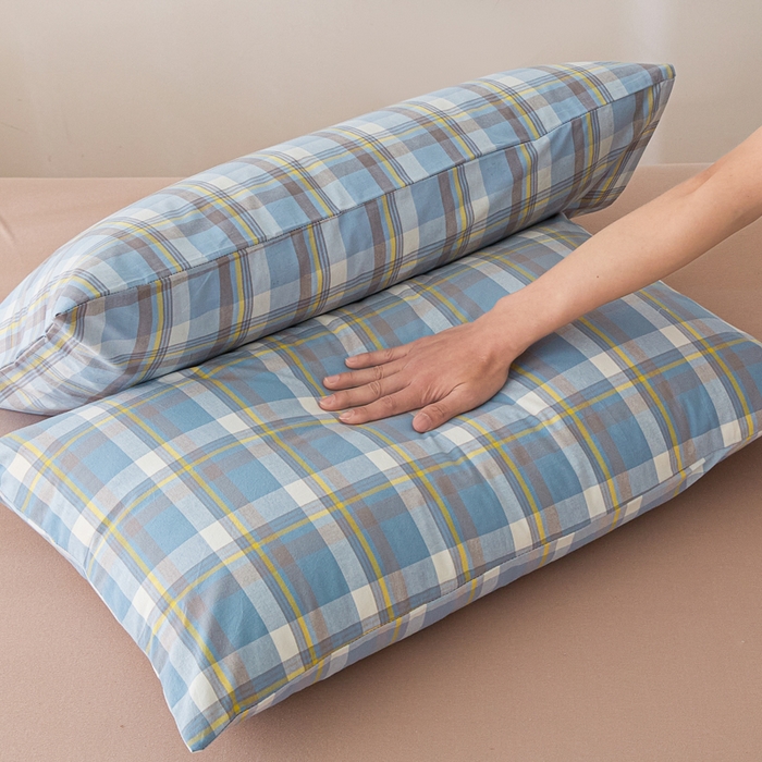 91家纺网 家纺一手货源 找家纺 芬晴家纺 2025新款A类全棉色织防水枕套系列 防水-简兮兰