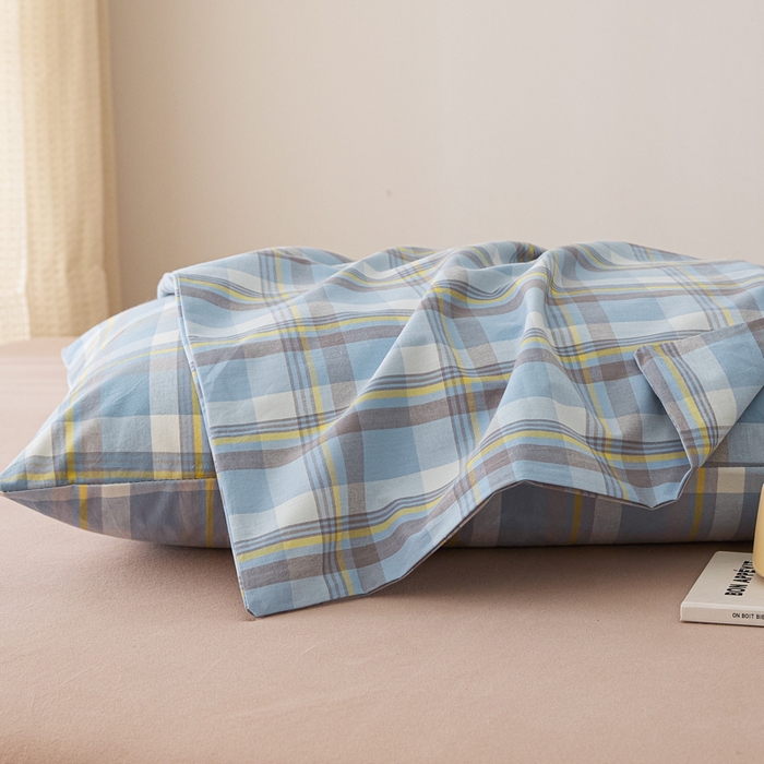 91家纺网 家纺一手货源 找家纺 芬晴家纺 2025新款A类全棉色织防水枕套系列 防水-简兮兰