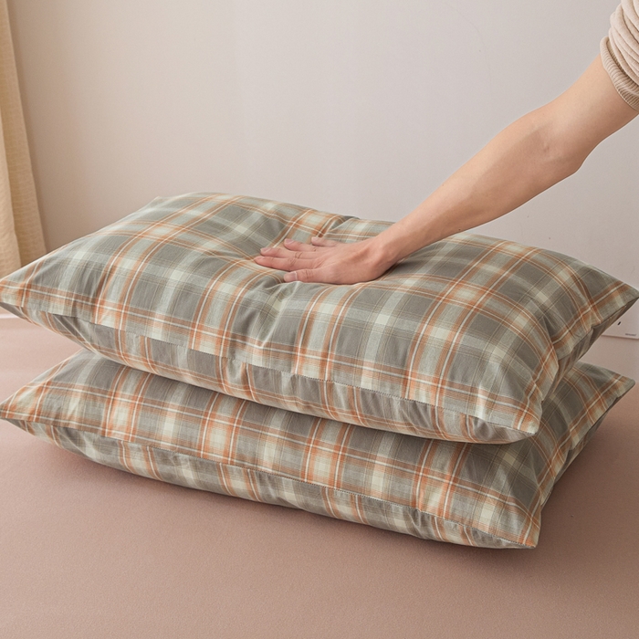 91家纺网 家纺一手货源 找家纺 芬晴家纺 2025新款A类全棉色织防水枕套系列 防水-洛卡