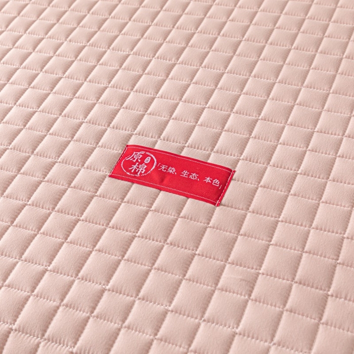 91家纺网 家纺一手货源 找家纺 芬晴家纺 2025新款母婴级大豆防水床笠-马丁-风车 马丁-豆沙粉