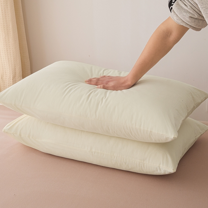 91家纺网 家纺一手货源 找家纺 芬晴家纺 2025新款A类全棉色织防水枕套系列 防水-奶白