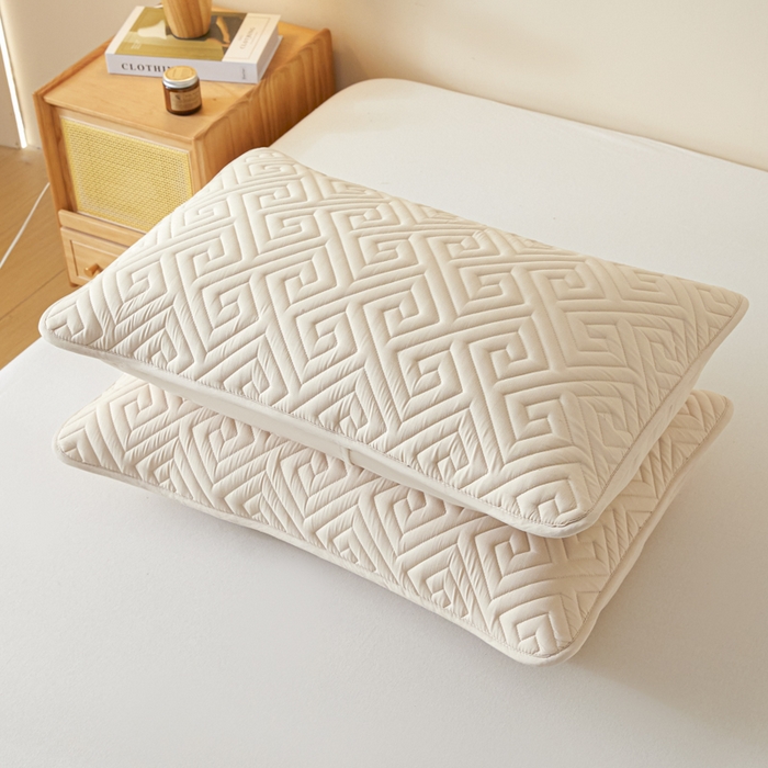 91家纺网 家纺一手货源 找家纺 芬晴家纺 2025新款A类母婴级防水枕套系列 流星-卡其