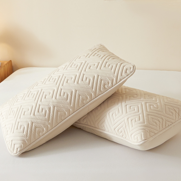 91家纺网 家纺一手货源 找家纺 芬晴家纺 2025新款A类母婴级防水枕套系列 流星-卡其