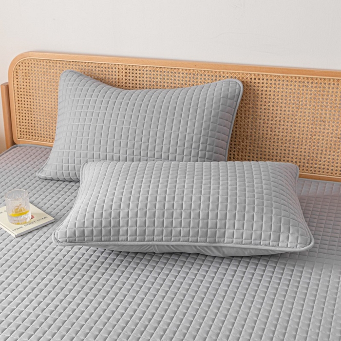 91家纺网 家纺一手货源 找家纺 芬晴家纺 2025新款母婴级大豆防水床笠-马丁-风车 马丁-星灰