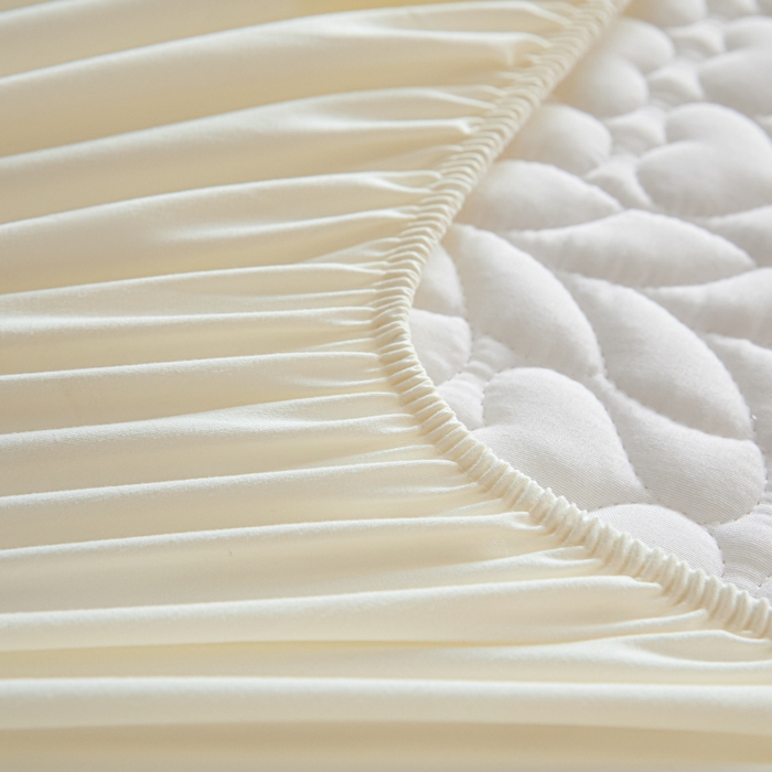 91家纺网 家纺一手货源 找家纺 （总）芬晴家纺 2025新款A类母婴级大豆防水夹棉床笠系列-约定-心动-繁花