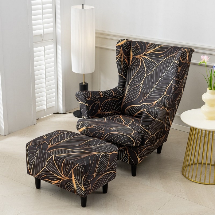 91家纺网 家纺一手货源 找家纺 兴妮雅家纺 2025新款老虎椅套 叶脉情深