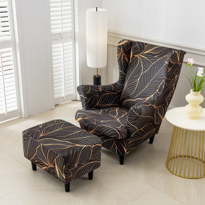 91家纺网 家纺一手货源 找家纺 兴妮雅家纺 2025新款老虎椅套 叶脉情深