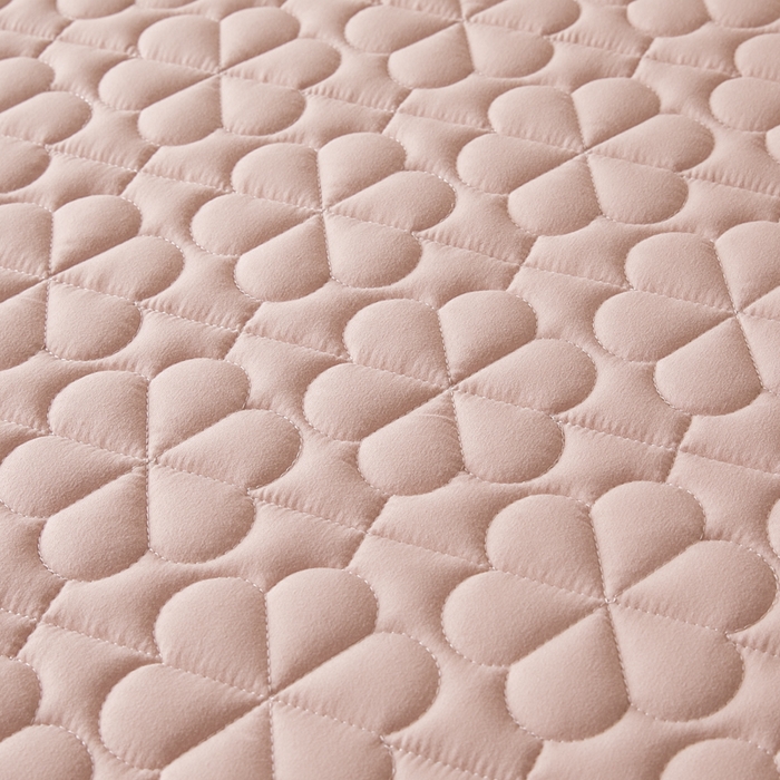 91家纺网 家纺一手货源 找家纺 芬晴家纺 2025新款A类母婴级大豆防水夹棉床笠系列-约定-心动-繁花 繁花-豆沙粉