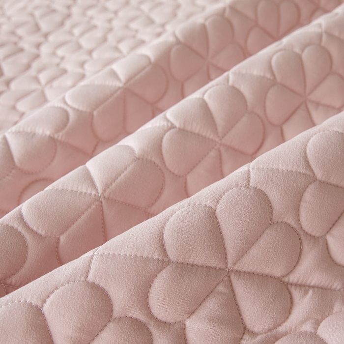 91家纺网 家纺一手货源 找家纺 芬晴家纺 2025新款A类母婴级大豆防水夹棉床笠系列-约定-心动-繁花 繁花-豆沙粉