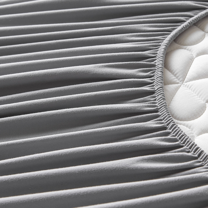 91家纺网 家纺一手货源 找家纺 芬晴家纺 2025新款A类母婴级大豆防水夹棉床笠系列-约定-心动-繁花 繁花-星灰