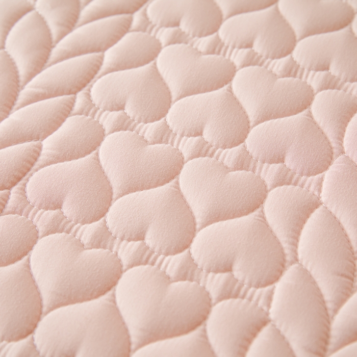 91家纺网 家纺一手货源 找家纺 芬晴家纺 2025新款A类母婴级大豆防水夹棉床笠系列-约定-心动-繁花 约定-豆沙粉