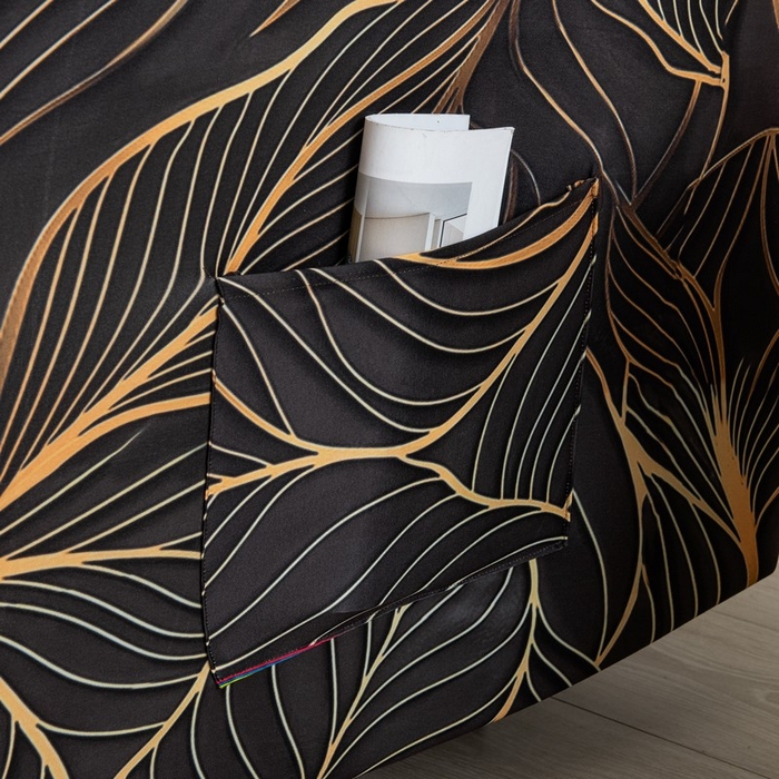 91家纺网 家纺一手货源 找家纺 兴妮雅家纺 2025新款电动沙发套 叶脉情深