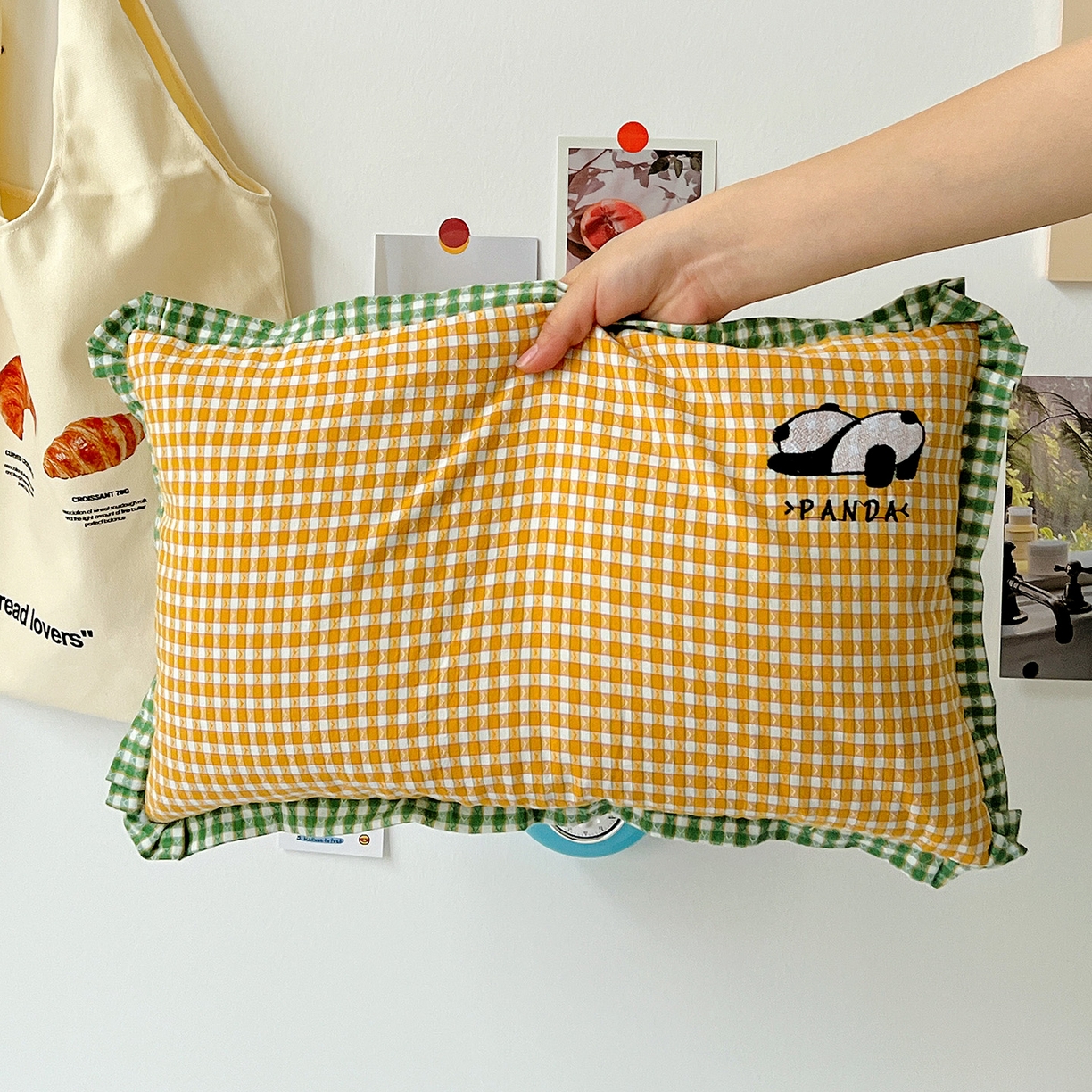 （总）梦莱家纺 2025春夏新款全棉双拼刺绣荞麦壳枕头pp棉枕芯