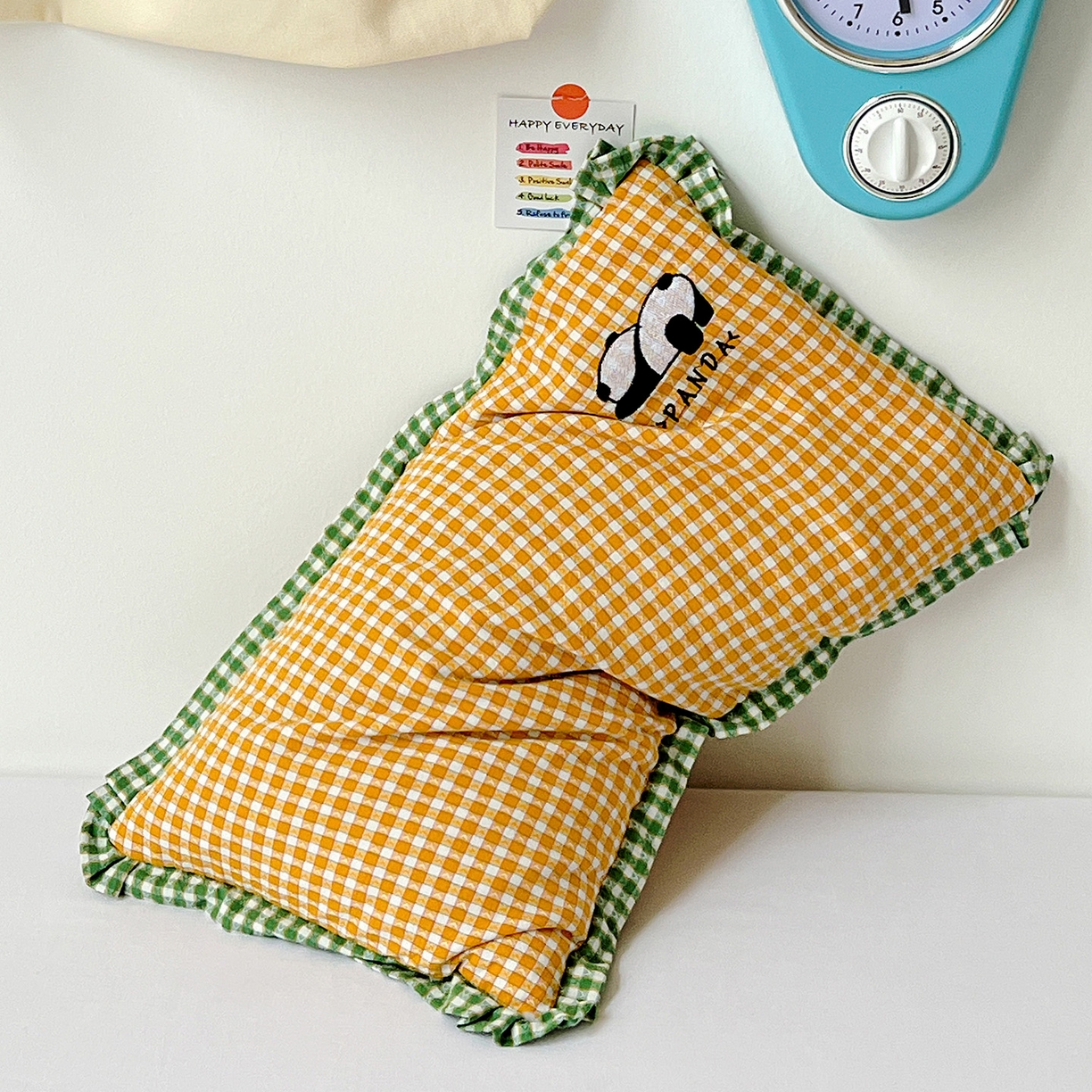 91家纺网 家纺一手货源 找家纺 （总）梦莱家纺 2025春夏新款全棉双拼刺绣荞麦壳枕头pp棉枕芯