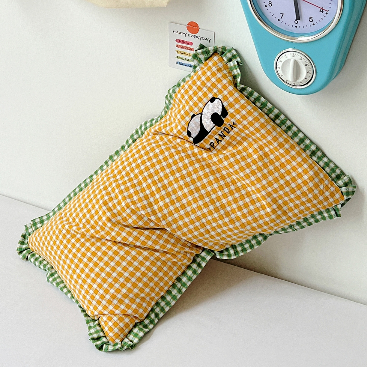 91家纺网 家纺一手货源 找家纺 （总）梦莱家纺 2025春夏新款全棉双拼刺绣荞麦壳枕头pp棉枕芯