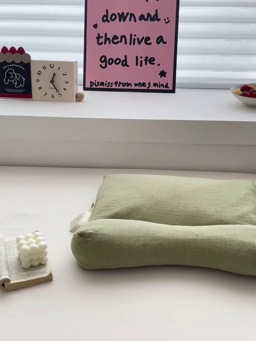 91家纺网 家纺一手货源 找家纺 （总）梦莱家纺 2025春夏新款全棉三角牵引组合荞麦枕头枕芯