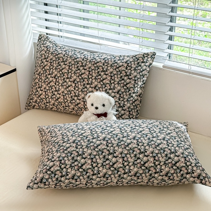 91家纺网 家纺一手货源 找家纺 芙绣家纺 2025新款A类全棉双层纱小清新印花单被套学生单被套单枕套 繁花似锦