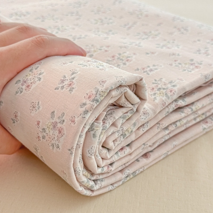 91家纺网 家纺一手货源 找家纺 芙绣家纺 2025新款A类全棉双层纱小清新印花单被套学生单被套单枕套 花间絮语